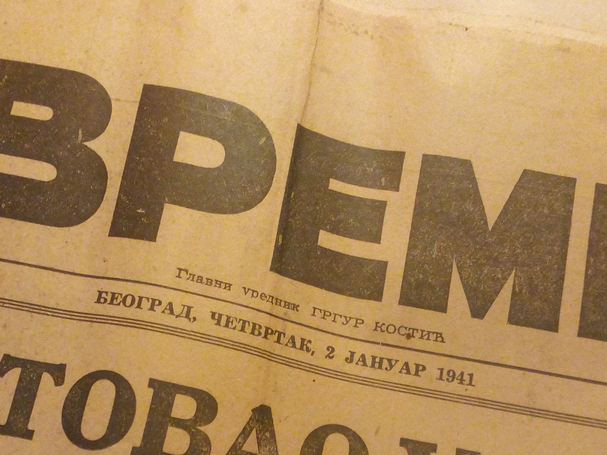 Vremeplov: 2. januar 1941.